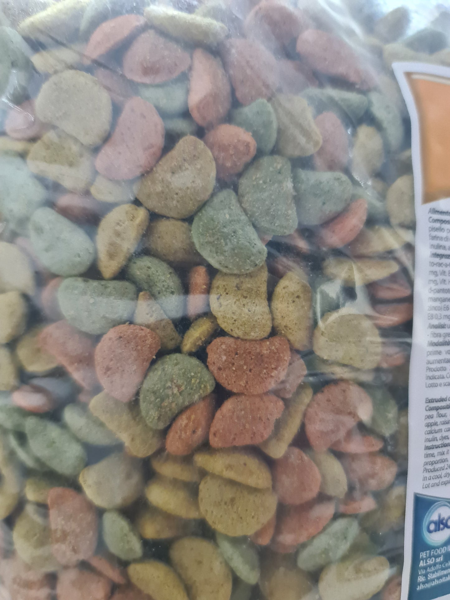 ALIMENTO ESTRUSO PER GRANDI PAPPAGALLI - SFUSO, VENDITA AL KG