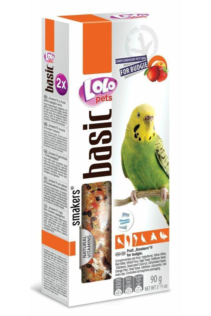 SNACK ALLA FRUTTA PER PARROCCHETTO ONDULATO - 2 PEZZI