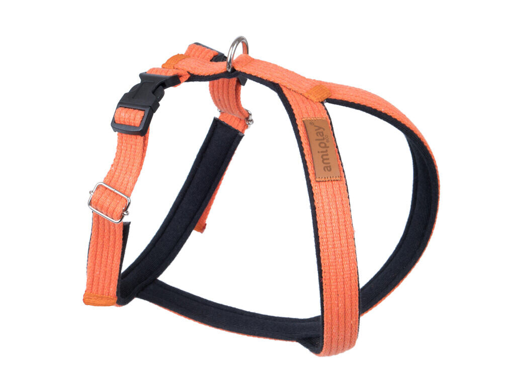 AMIPLAY - Pettorina regolabile Grand-Soft COTTON Arancione L