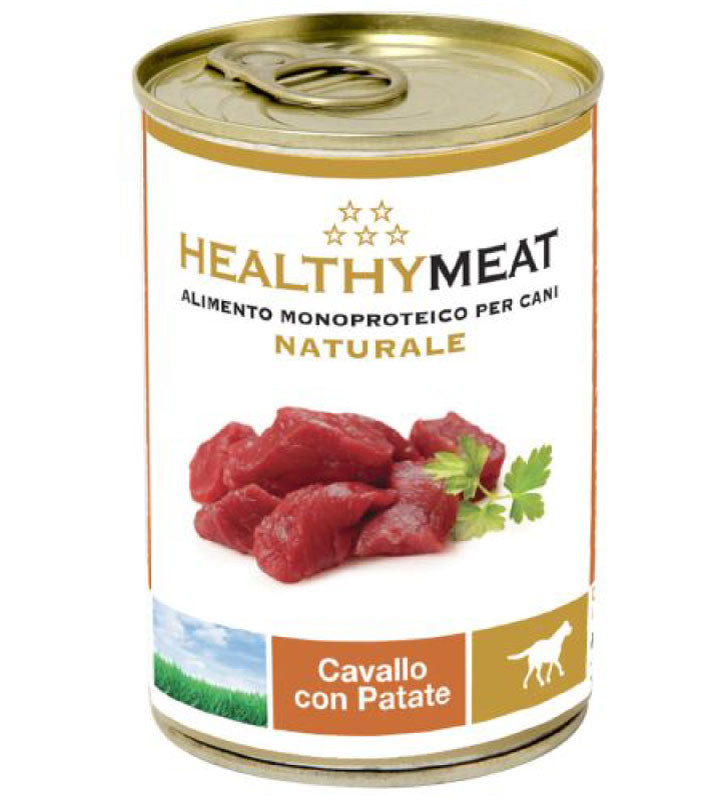 HEALTHYMEAT UMIDO CANE PEZZETTONI CARNE CAVALLO E PATATE MONOPROTEICO ALIMENTO