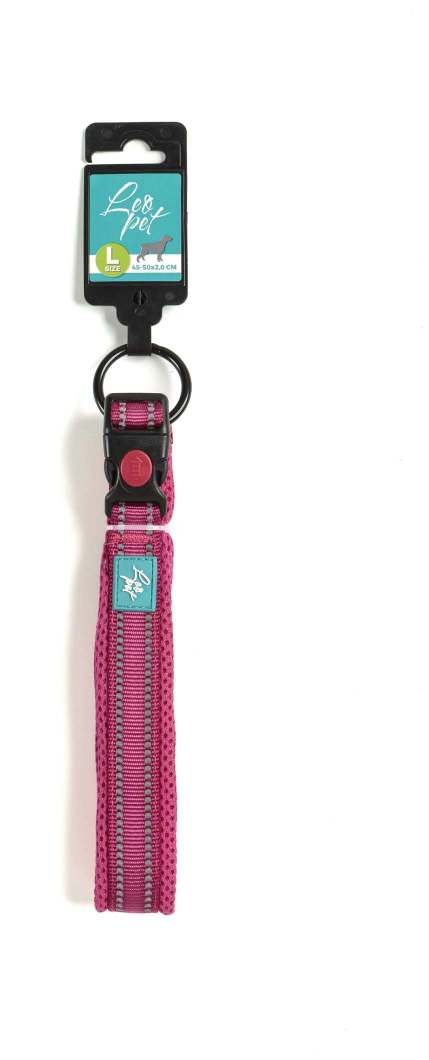 COLLARE IN NYLON E MESH - FUCSIA