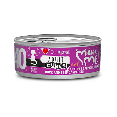 DISUGUAL MINI ME 40 - CUBES ALL'ANATRA E CARPACCIO DI MANZO 85G
