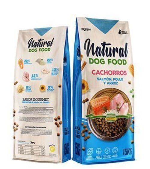 Natural Dog Food Alimento per cani Crocchette Cucciolo Puppy 15 kg Salmone Riso