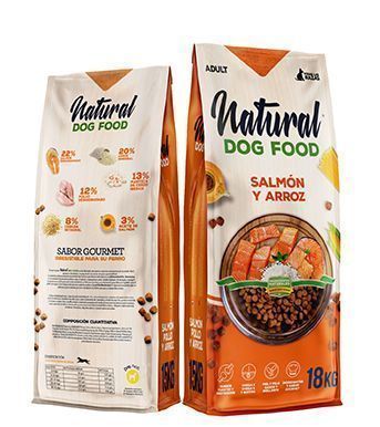 CROCCHETTE PER CANI NATURAL DOG FOOD PASKIDOG SALMONE E RISO 15 Kg