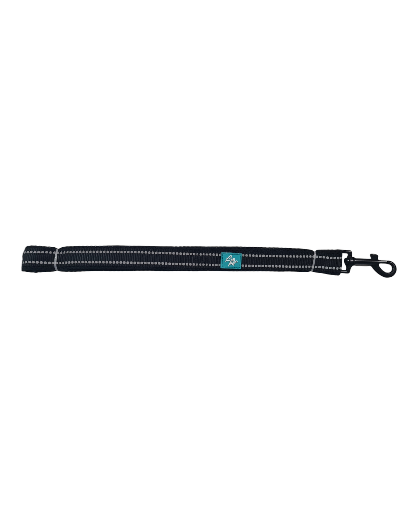 GUINZAGLIO RIFLETTENTE IN NYLON E MESH - LEOPET NERO