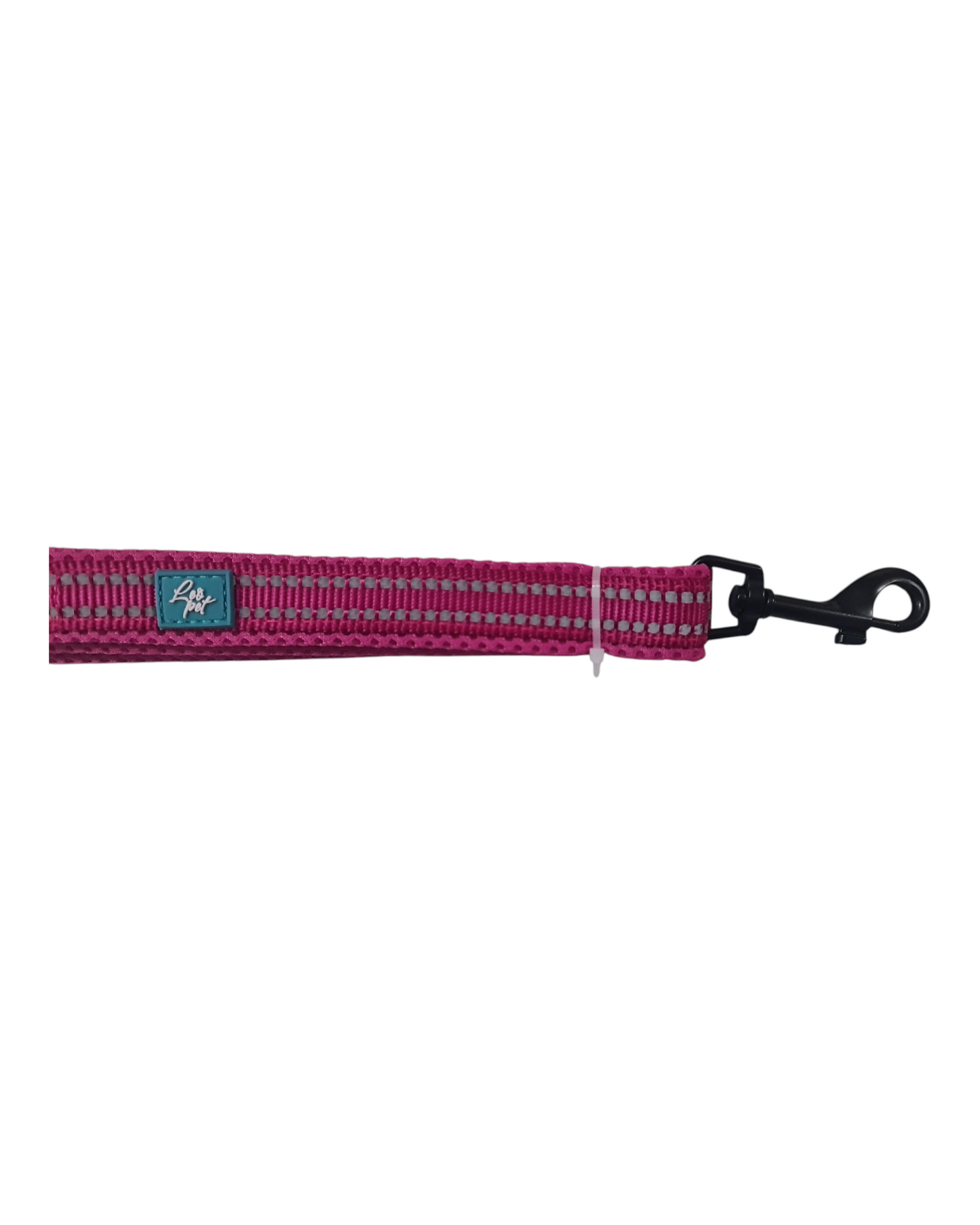 GUINZAGLIO RIFLETTENTE IN NYLON E MESH - LEOPET FUCSIA