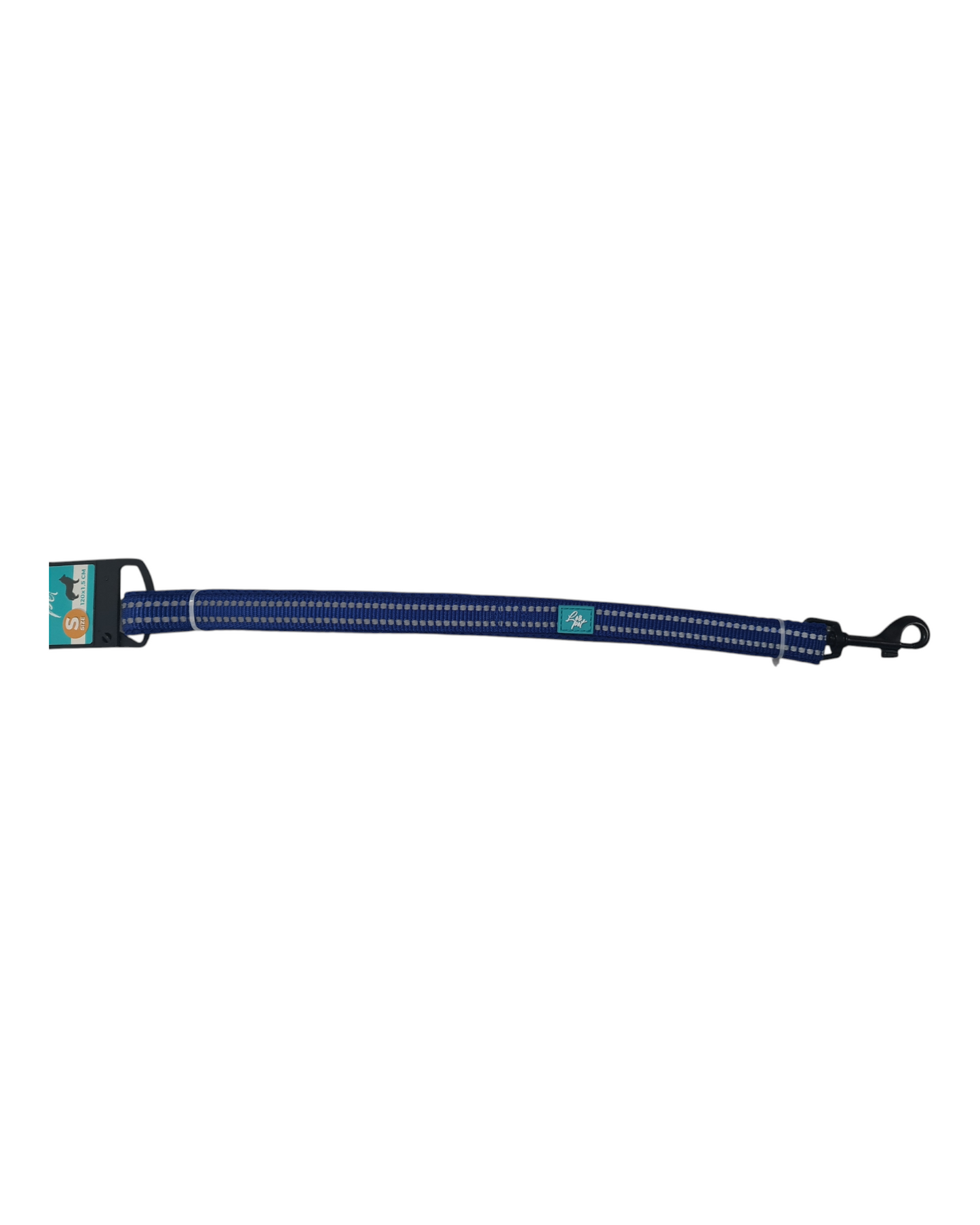 GUINZAGLIO RIFLETTENTE IN NYLON E MESH - LEOPET BLU