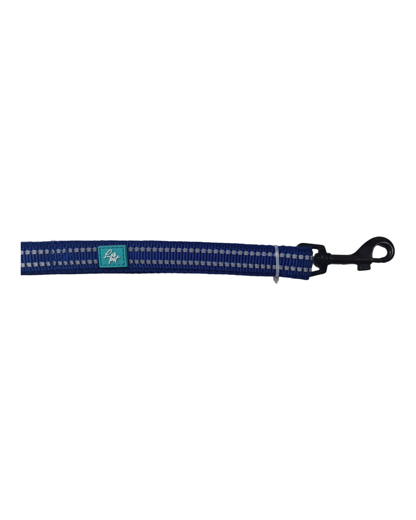 GUINZAGLIO RIFLETTENTE IN NYLON E MESH - LEOPET BLU
