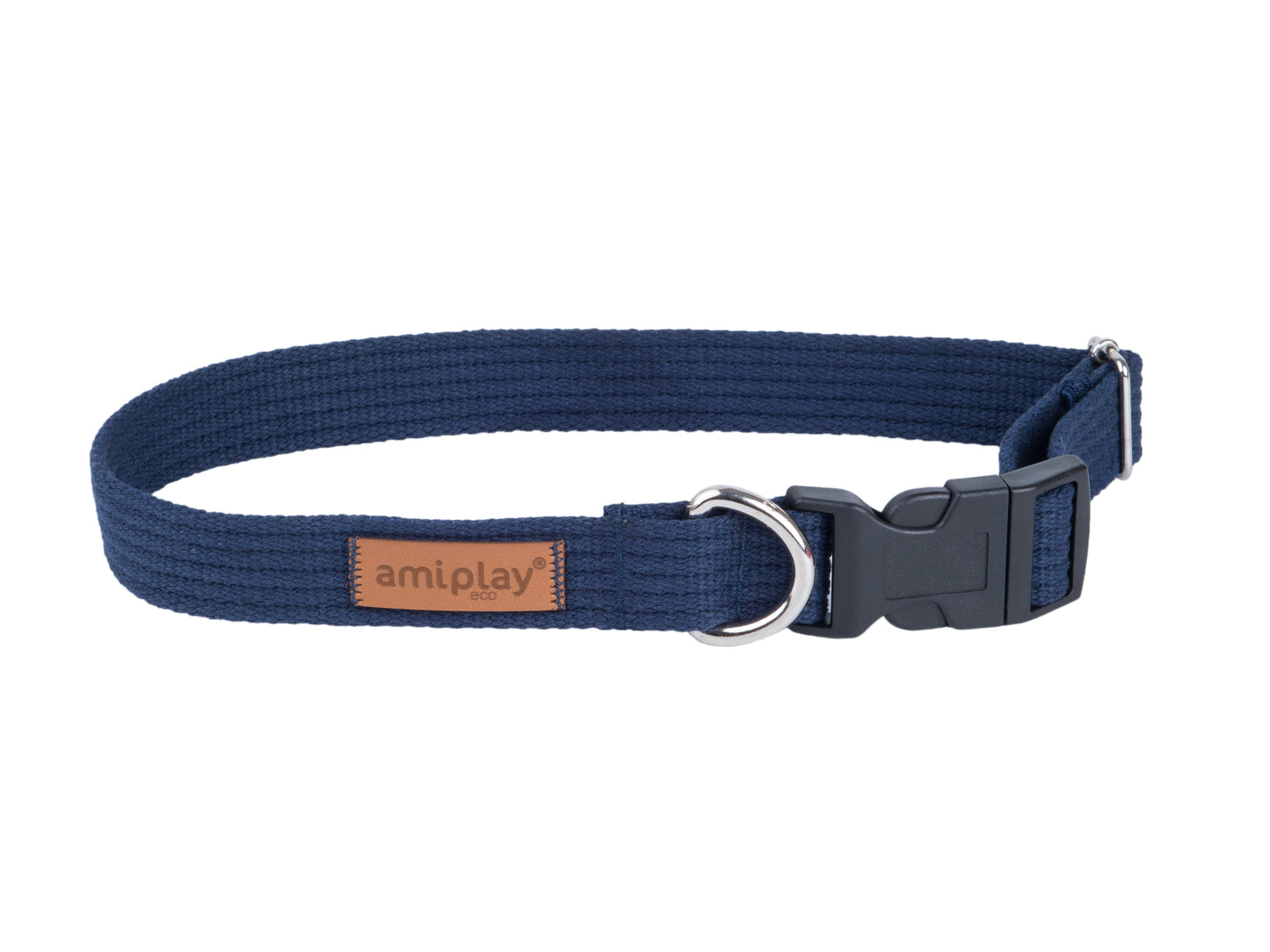 ADJUSTABLE COLLAR - AMIPLAY - COTTON - NAVY BLUE