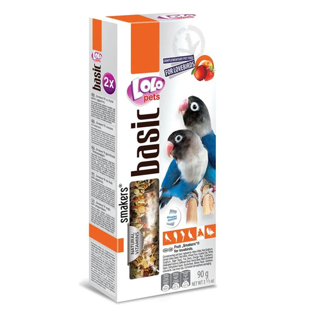 SNACK ALLA FRUTTA PER PAPPAGALLINI INSEPARABILI - 2 PEZZI