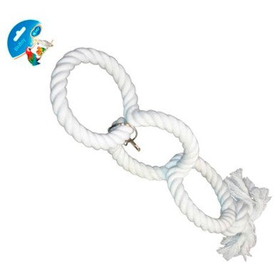 GIOCO DA APPENDERE AD ANELLI IN CORDA 55X17 cm