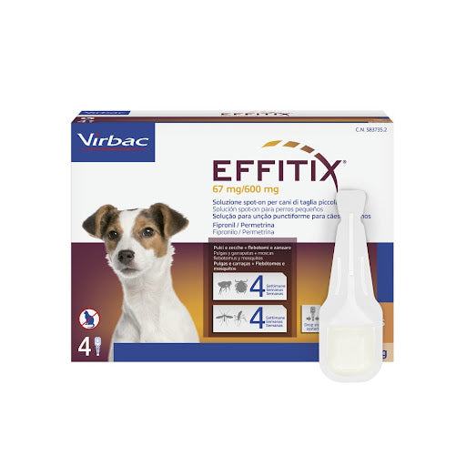 EFFITIX SPOT-ON PER CANI DI TAGLIA PICCOLA DA 4 KG A 10 KG (UNA PIPETTA)