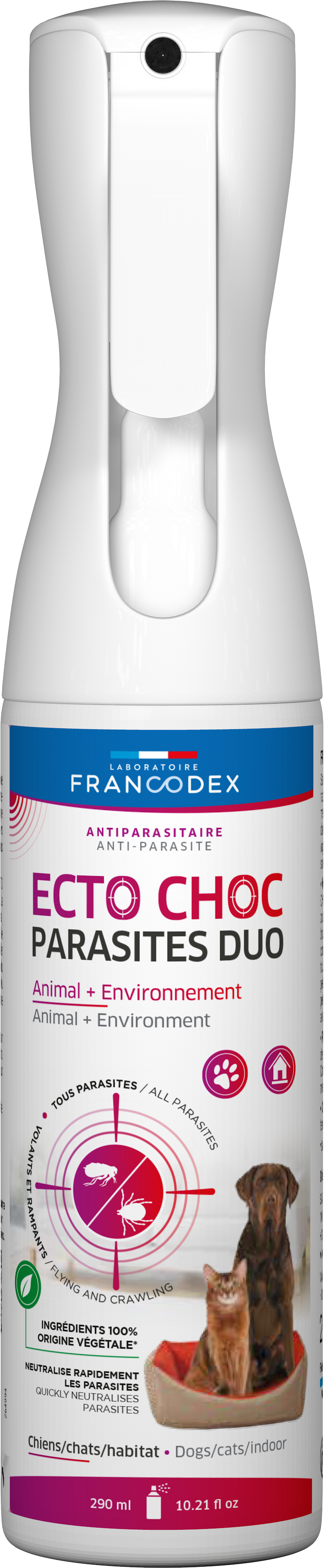 ECTO CHOC PARASSITI DUO FRANCODEX - CANI E GATTI - 290ML