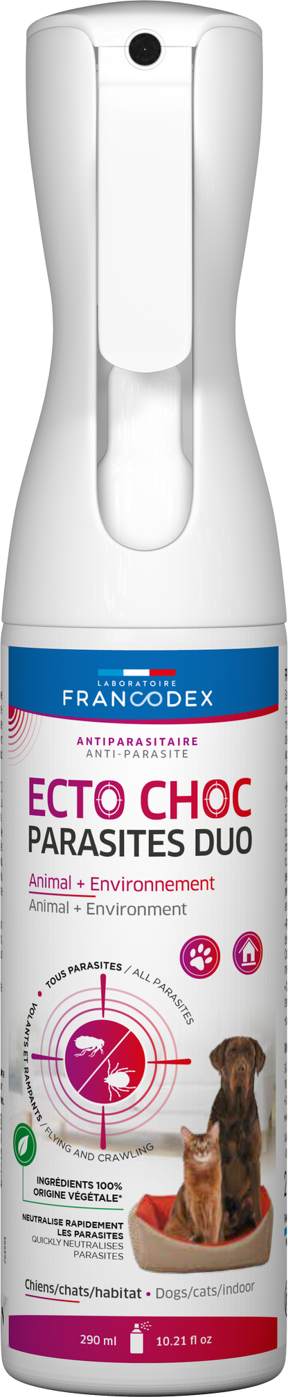 ECTO CHOC PARASSITI DUO FRANCODEX - CANI E GATTI - 290ML