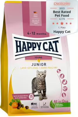 HAPPY CAT JUNIOR FARM POULTRY 4-12 MESI