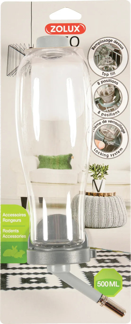 BIBERON PER RODITORI CON RIEMPIMENTO DALL'ALTO 500 ML