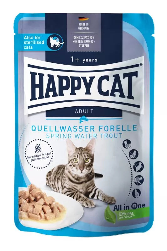 Happy Cat Meat in Sauce - Culinary Water Trout 85gr.