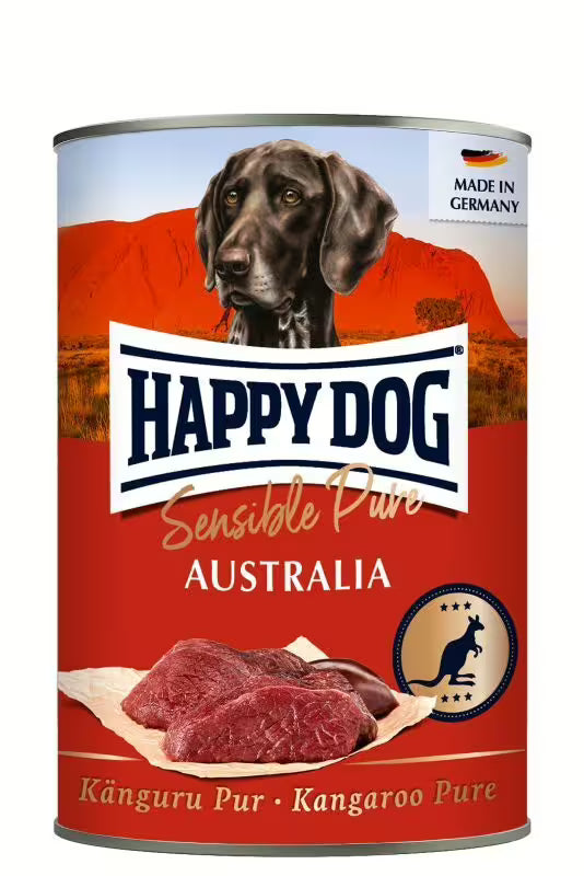 HAPPY DOG SENSIBLE PURE - CANGURO PURO – MONOPROTEICO GRAIN FREE - PER CANI SENSIBILI