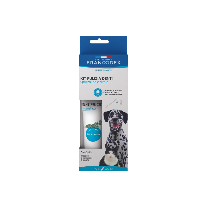 KIT PULIZIA DENTI - DENTIFRICIO, SPAZZOLINO E DITALE