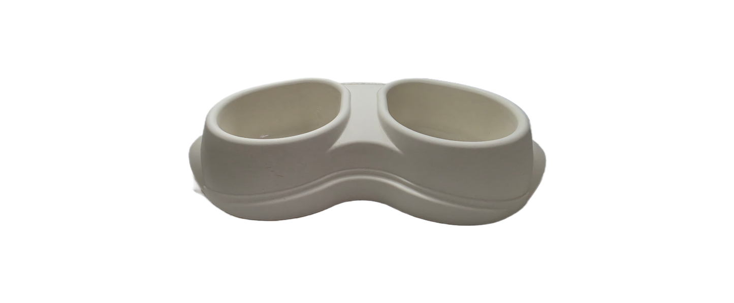 COMFY - Double bowl SPACE DOUBLE 2X200ML ECRU