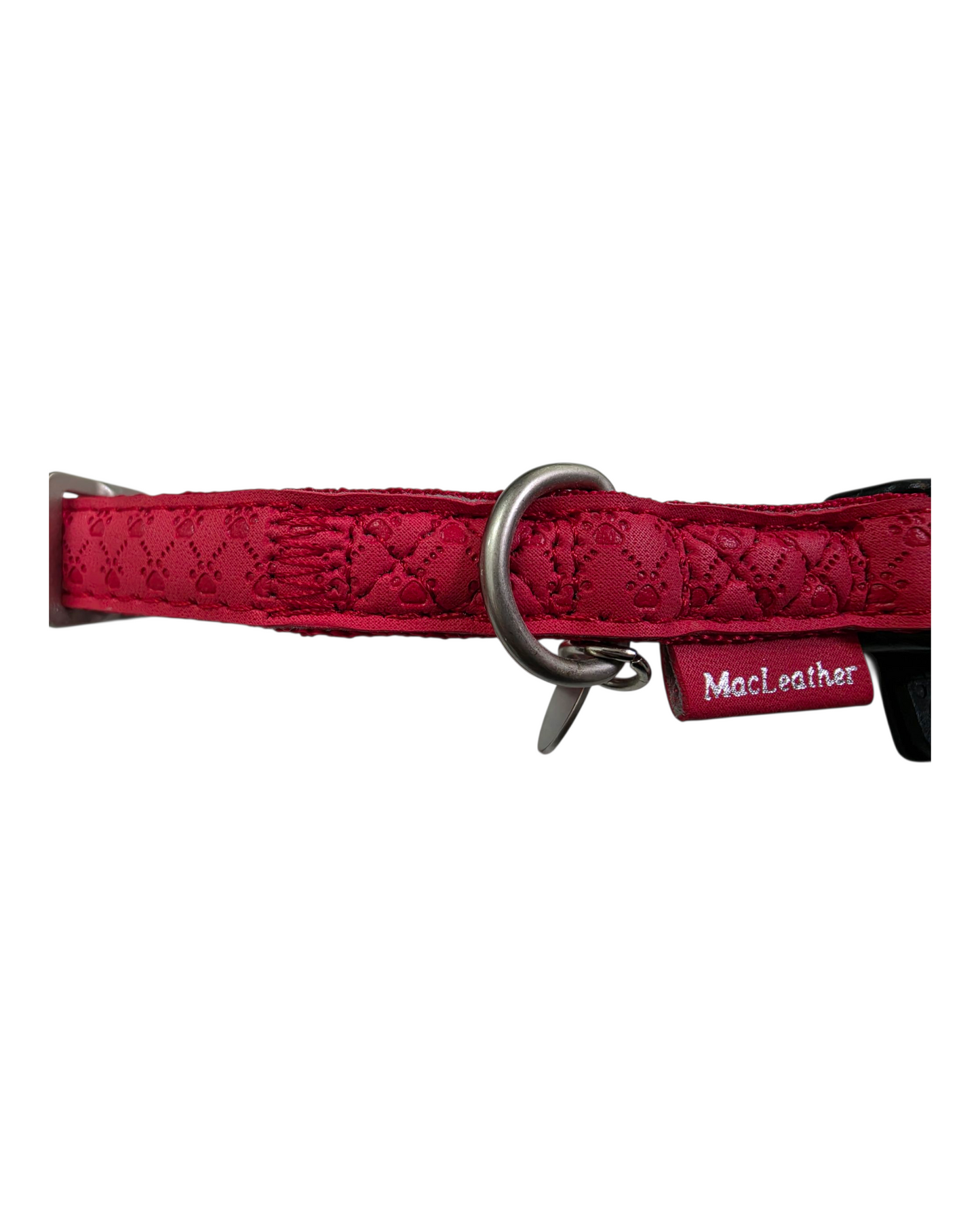 COLLARE "MAC LEATHER" - ZOLUX ROSSO