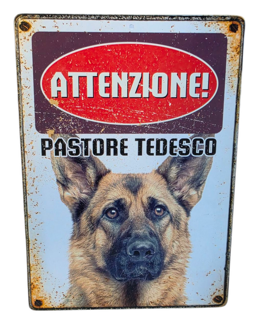 TARGHETTA DECORATIVA - PASTORE TEDESCO