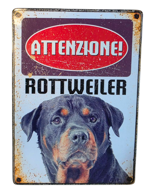 TARGHETTA DECORATIVA - ROTTWEILER