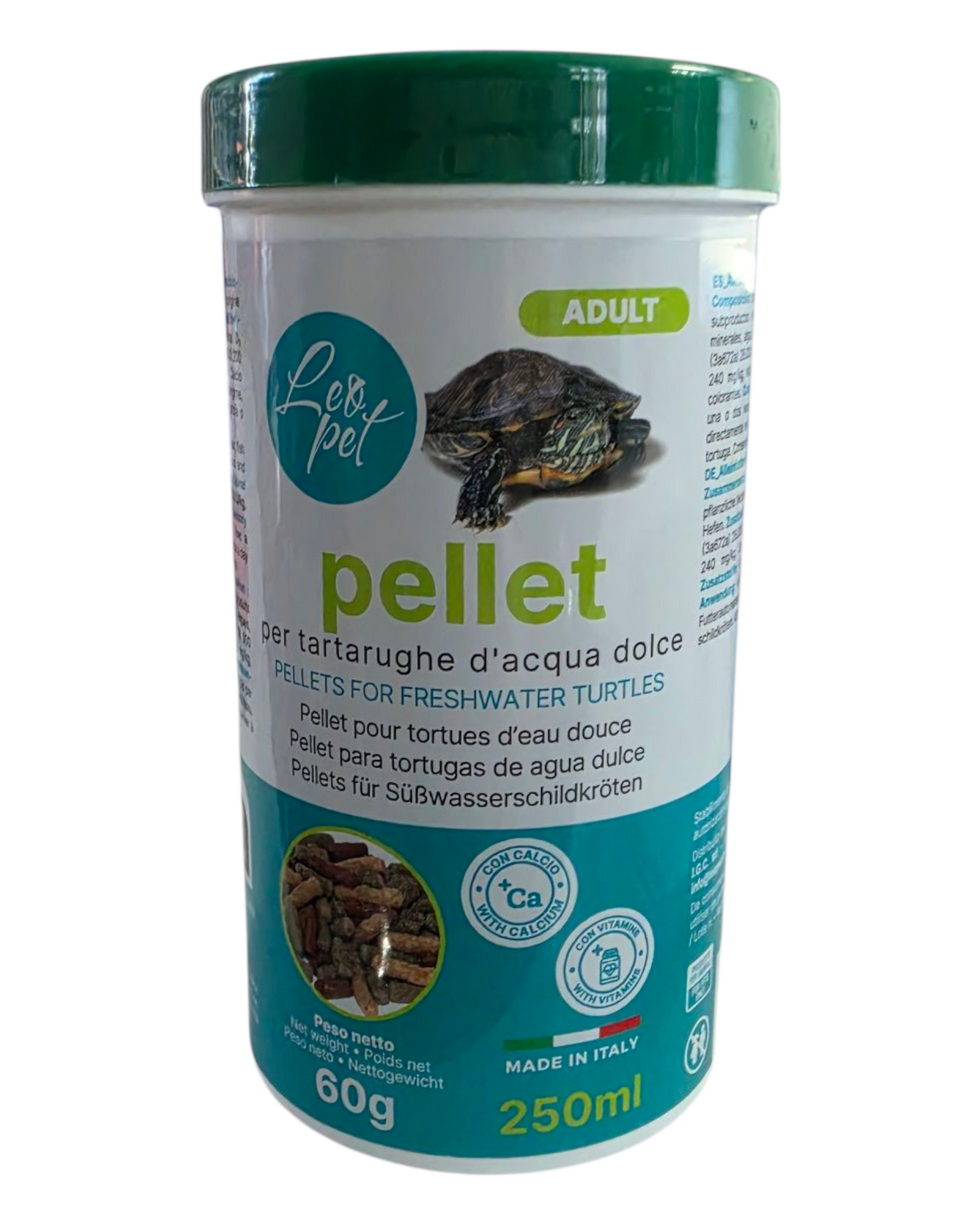PELLET PER TARTARUGHE DI ACQUA DOLCE - ADULT - 60 G