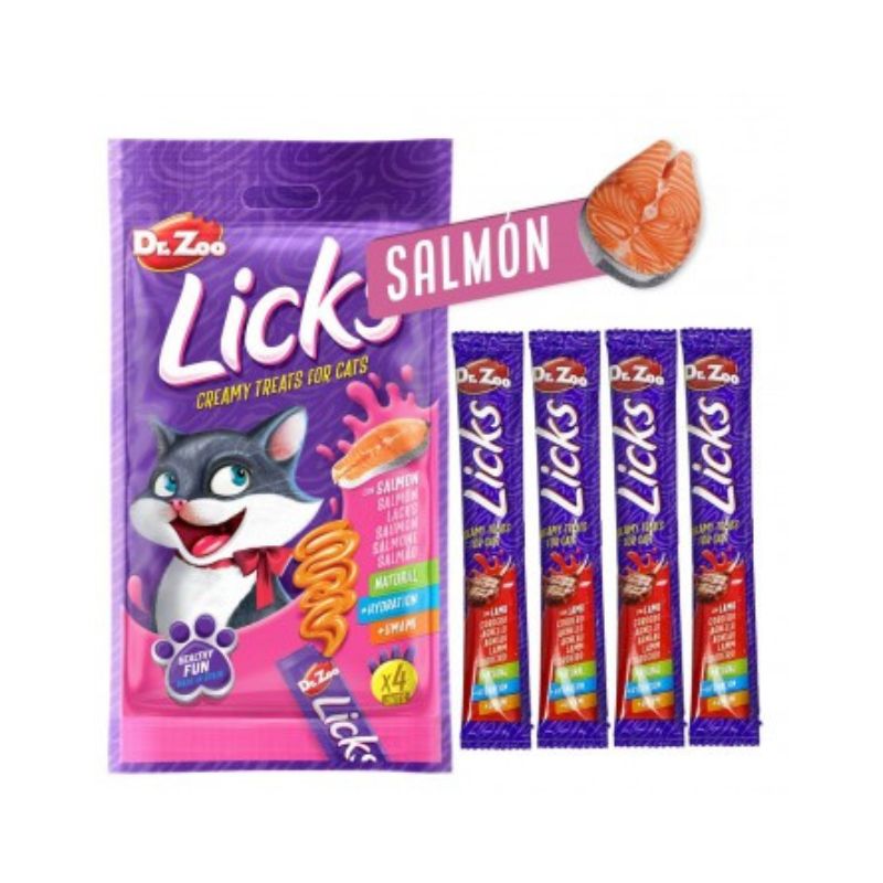 LICKS SNACK CREMOSO - BUSTINA CON 4 SNACK