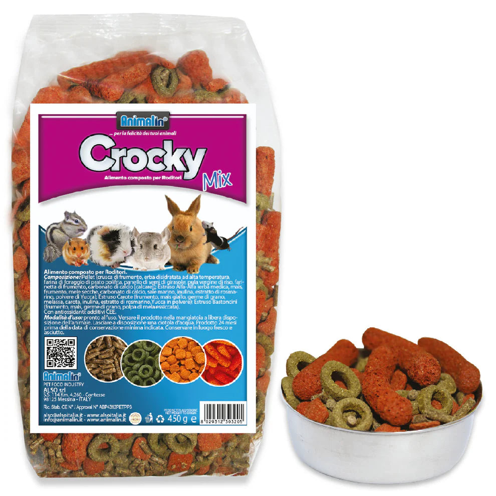 ANIMALIN CROCKY MIX ALIMENTO PER RODITORI ESTRUSO