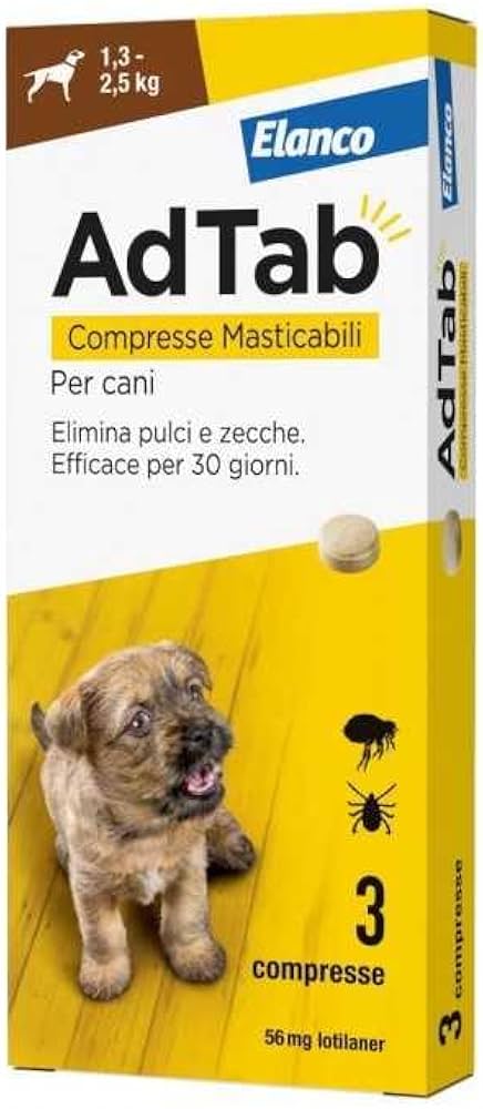 ADTAB COMPRESSE MASTICABILI PER CANI (UNA COMPRESSA)