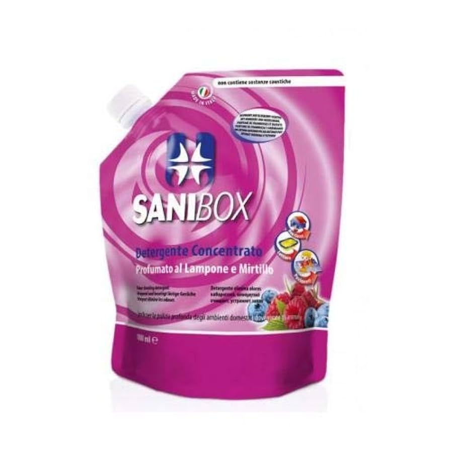 SANIBOX - DETERGENTE CONCENTRATO - LAMPONE E MIRTILLO