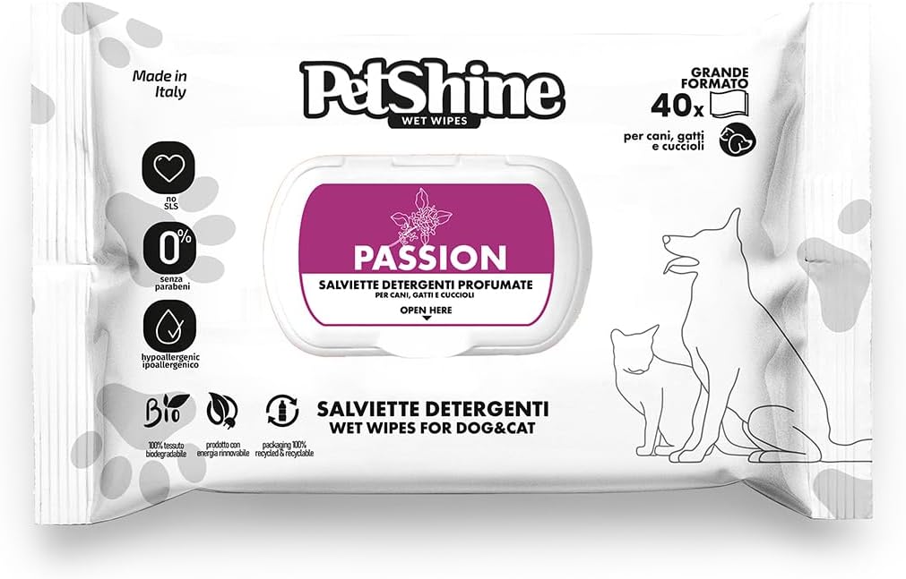 PetShine - Salviettine igieniche PASSION 30x20 cm (40 pezzi)