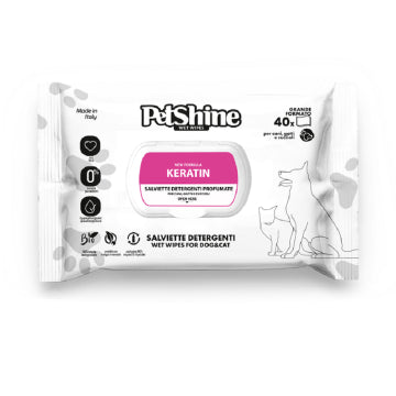 SALVIETTE DETERGENTI PROFUMATE KERATIN - 40 PEZZI