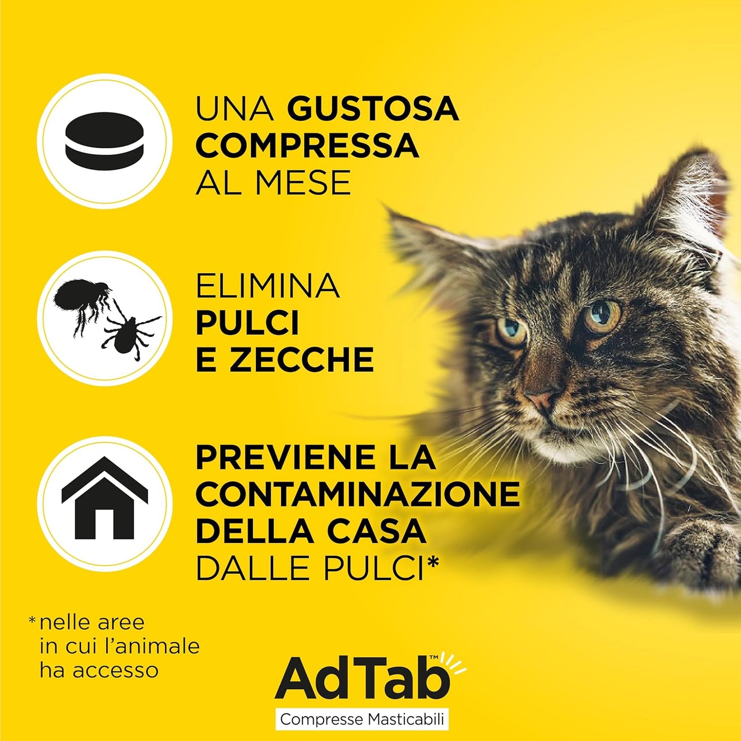ADTAB COMPRESSE MASTICABILI PER GATTI (UNA COMPRESSA)
