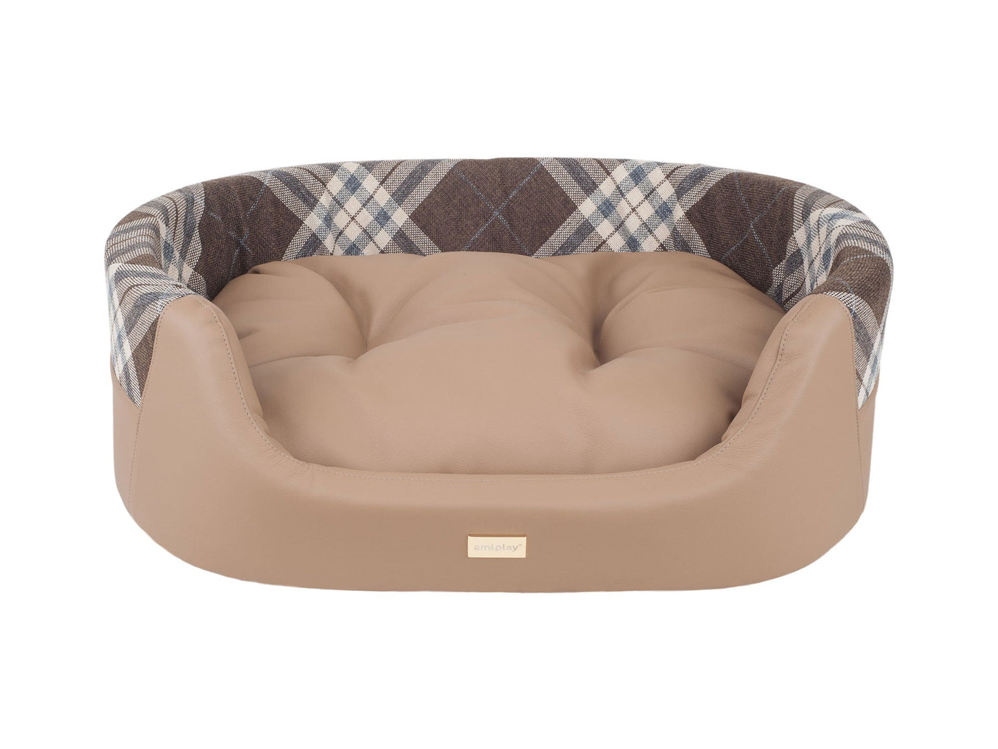 AMIPLAY - Cuccia ovale 2 in 1 KENT Beige M