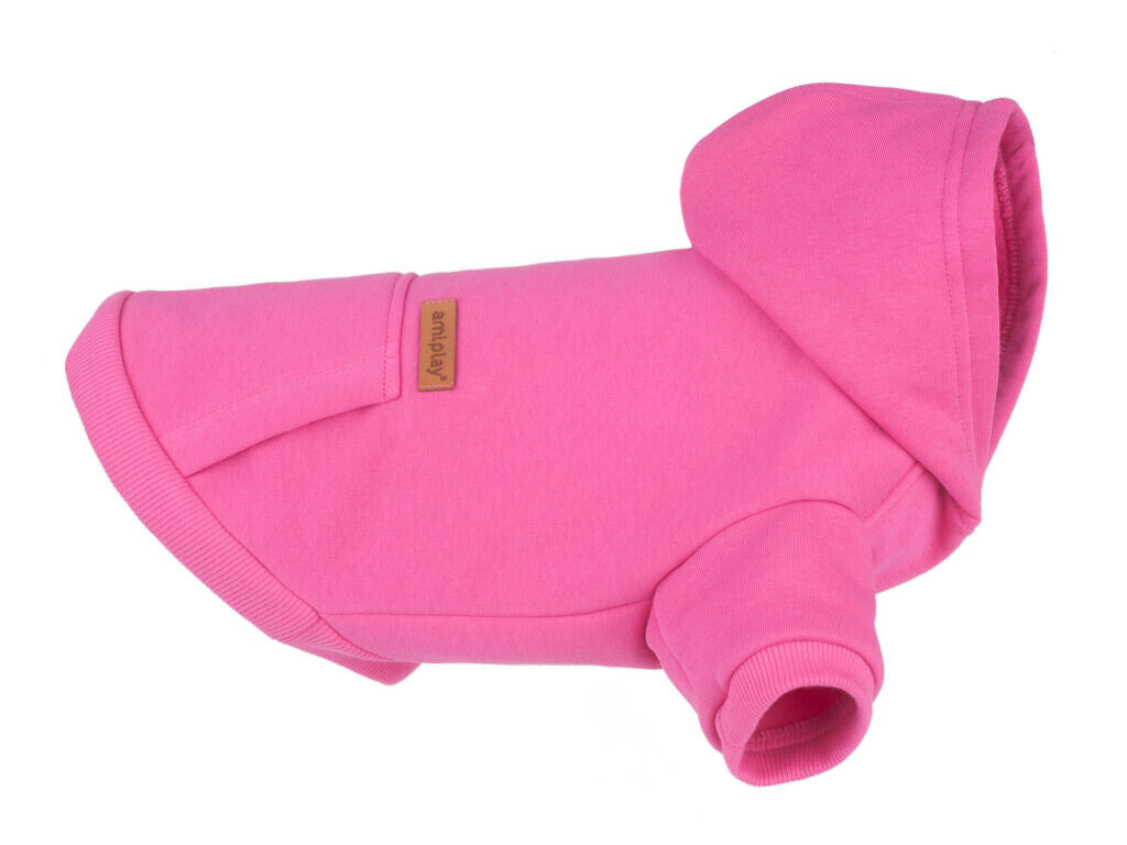 AMIPLAY - Felpa con cappuccio TEXAS Rosa 50 cm