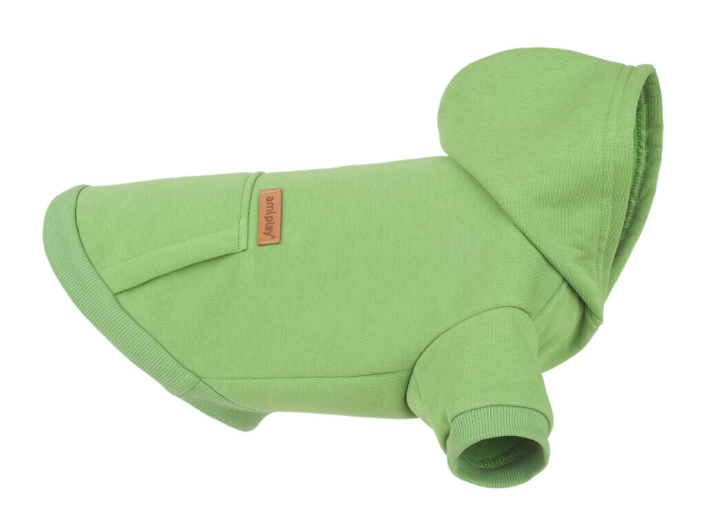 AMIPLAY - Felpa con cappuccio TEXAS Verde 25 cm