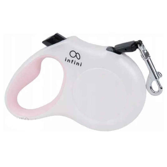 AMIPLAY - Guinzaglio retrattile Infini FREEDOM Bianco S
