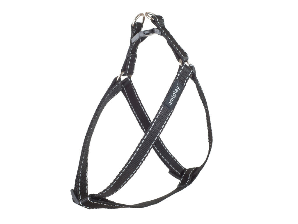 AMIPLAY - Pettorina regolabile REFLECTIVE Nero XL