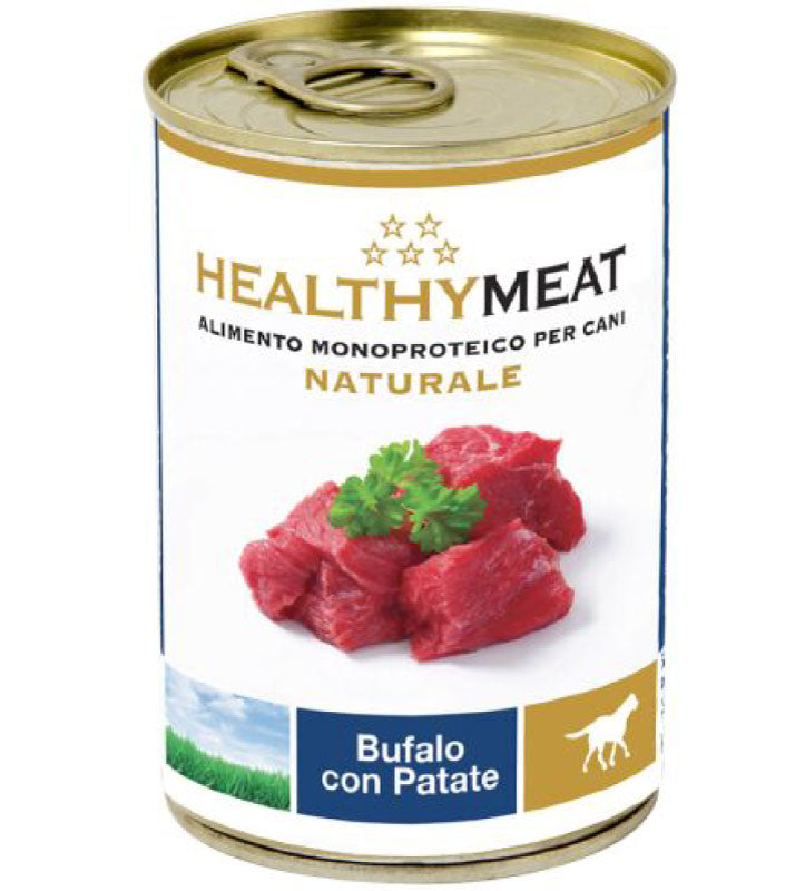 HEALTHYMEAT UMIDO CANE PEZZETTONI CARNE BUFALO E PATATE MONOPROTEICO ALIMENTO