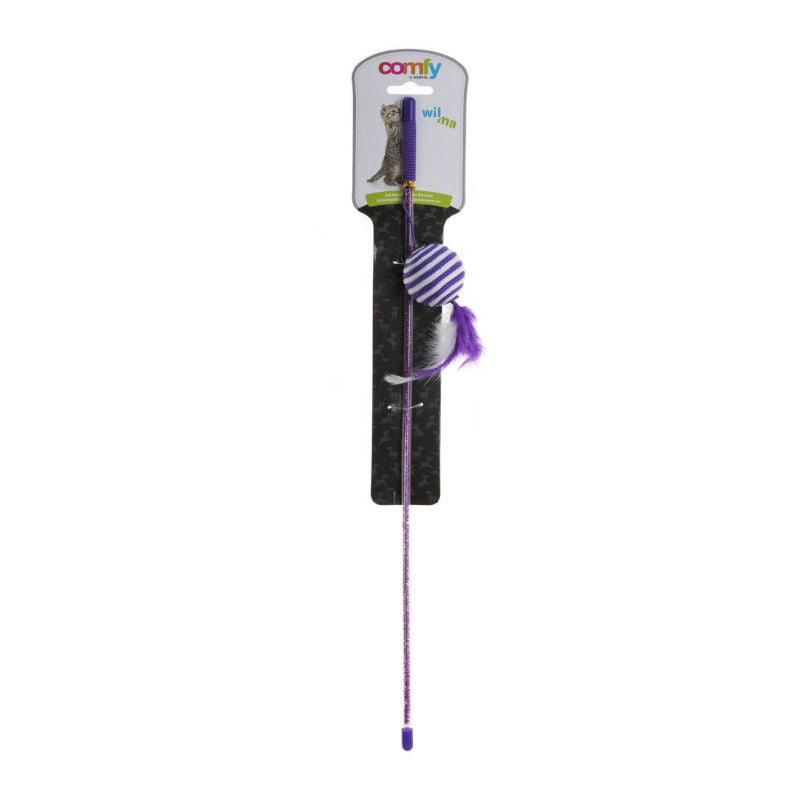 COMFY - WILMA piume con palla VIOLA 46cm