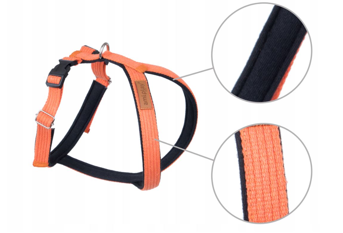 PETTORINA REGOLABILE GRAND SOFT IN COTONE - ARANCIONE