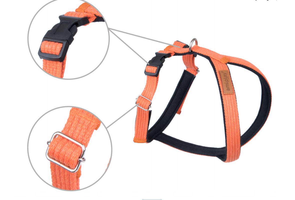 PETTORINA REGOLABILE GRAND SOFT IN COTONE - ARANCIONE