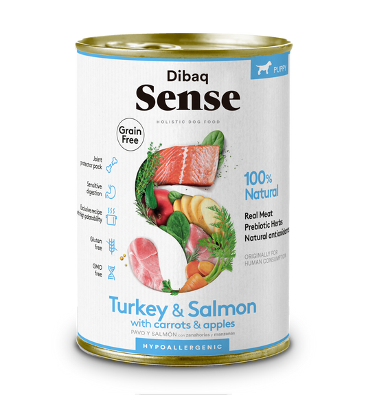 DIBAQ SENSE SALMON & TURKEY PUPPY 380gr