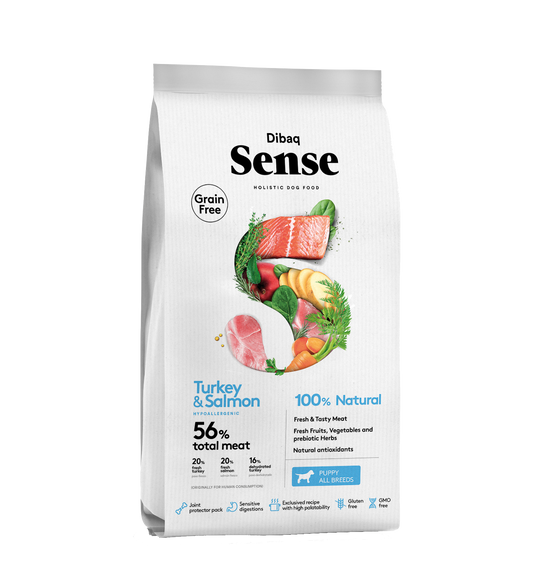 DIBAQ SENSE SALMON & TURKEY PUPPY KG.12