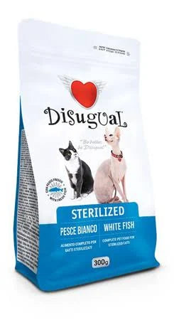 DISUGUAL - Sterilized Pesce Bianco Adult, Gatto 1,5kg