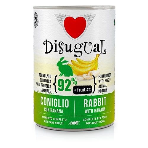 DISUGUAL Fruit CONIGLIO BANANA UMIDO CANE 400 GR