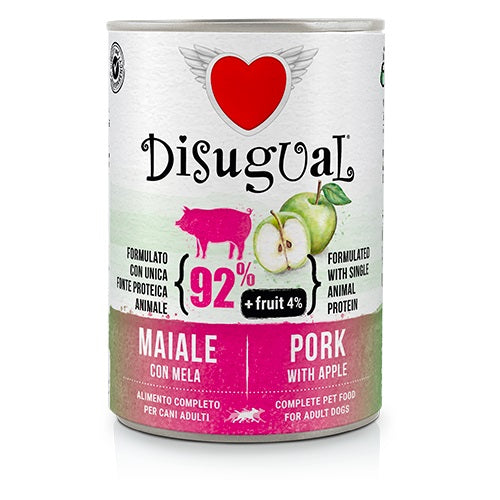 DISUGUAL Fruit MAIALE MELA UMIDO CANE 400 GR