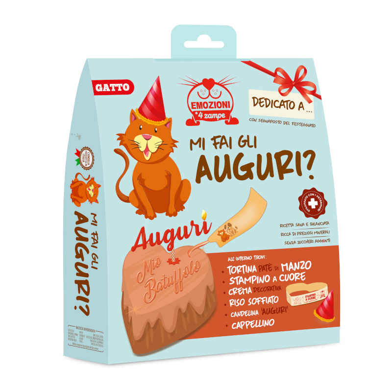 E4Z - MI FAI GLI AUGURI kit GATTO Manzo